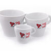 3.5oz Caffè Del Doge White Espresso Cups with saucer - Image 3